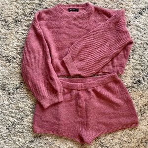 Pink Cozy Short Lounge Set